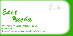 edit mucha business card